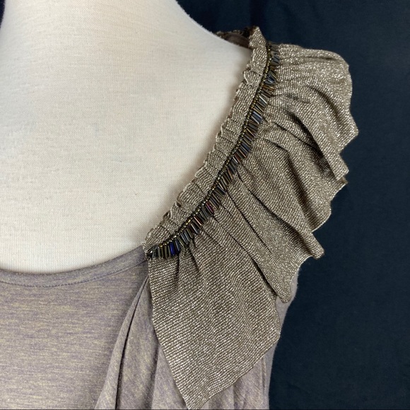 Miss me women’s sleeveless beaded slouch blouse - Picture 4 of 9